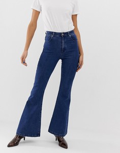 Расклешенные джинсы в стиле 70-х Abrand - Синий