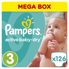 Подгузники Active Baby-Dry 3 (4-9 кг) 126 шт. Procter & Gamble