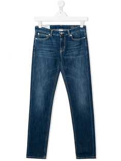 Dondup Kids выбеленные прямые джинсы