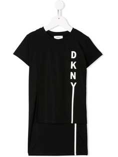 Dkny Kids платье-футболка с логотипом