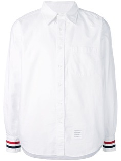 Thom Browne рубашка с полосками на манжетах