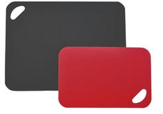 Разделочные доски MoHA Доска разделочная FLEX&STABLE, гибкая, набор 2 шт., черная-красная 38x29cм+29x19cм.