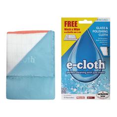 Тряпки и салфетки E-cloth Салфетка для полировки и очистки стекла - Голубая40 х 50 см