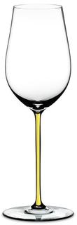 Бокалы для белого вина Riedel Fatto a Mano - Фужер Riesling/Zinfandel 395 мл хрустальное стекло с желтой ножкой 4900/15Y
