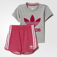 Комплект: футболка и шорты Trefoil adidas Originals