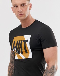 Черная футболка с логотипом HIIT - Черный