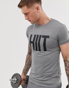 Серая футболка с логотипом HIIT - Серый