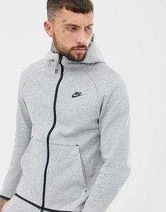 Серый флисовый топ Nike Plus - Серый