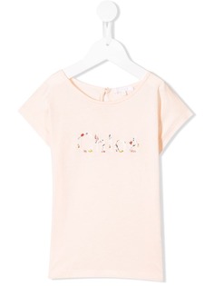 Chloé Kids футболка с логотипом