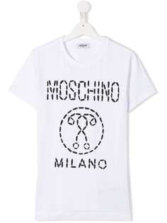 Moschino Kids футболка с принтом логотипа