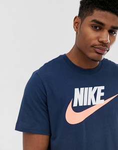 Темно-синяя футболка Nike Futura - Темно-синий