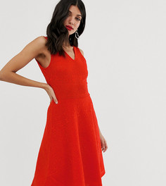 Короткое приталенное платье без рукавов Y.A.S Tall - Красный