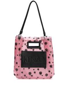Kenzo сетчатая сумка-тоут с цветочным принтом