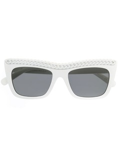 Stella McCartney Eyewear chain embellished square sunglasses