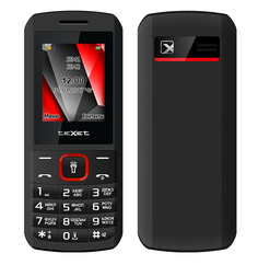Сотовый телефон teXet ТМ-127 Black-Red