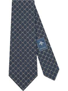 Gucci галстук с узором и логотипом GG