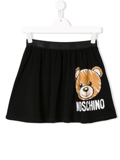 Moschino Kids юбка TEEN с логотипом