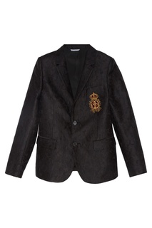 Жаккардовый пиджак с аппликацией Dolce&Gabbana Children