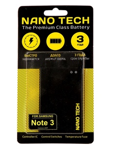 Аккумулятор Nano Tech 3000mAh для Samsung SM-N9000 Galaxy Note 3