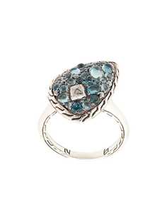 John Hardy Classic Chain topaz and calcite small ring