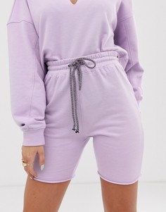 Трикотажные шорты от комплекта Public Desire X Lissy - Roddy - Фиолетовый