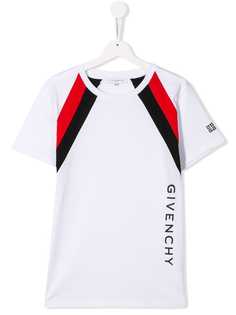 Givenchy Kids футболка с контрастными полосками
