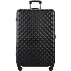 Чемодан LCASE Phatthaya Black (L) с расширением Lcase