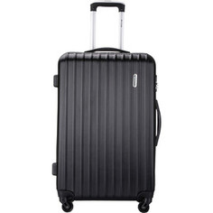 Чемодан LCASE Krabi Black (M) с расширением Lcase