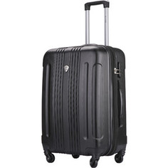 Чемодан LCASE Bangkok black (M) с расширением Lcase