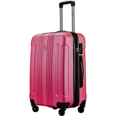 Чемодан LCASE Bangkok Peach pink (M) с расширением Lcase