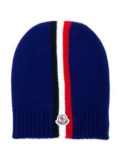 Moncler Kids striped beanie hat