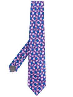 Canali галстук с цветочным принтом