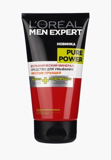 Гель для умывания LOreal Paris LOreal «Men Expert Pure Power» против прыщей, 150 мл