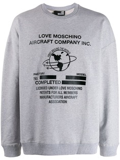 Love Moschino толстовка с принтом Aircraft