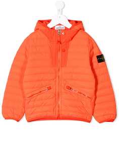 Stone Island Junior пуховик с капюшоном