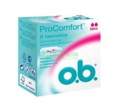 Средства личной гигиены Тампон O.B. Procomfort Mini 8 шт (3466880/CA, 3466803)