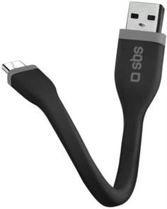 Кабели и переходники Кабель SBS MINI Charging USB-microUSB черный