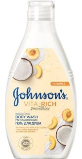 Средства по уходу за телом Гель для душа Johnsons Body Care Vita-Rich Расслабляющий с йогуртом, кокосом и экстрактом персика 250 мл Johnsons