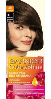 Средства по уходу за волосами Краска для волос Garnier Color & Shine без аммиака 4.0 Каштановый