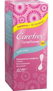 Средства личной гигиены Прокладки Carefree Fresh scent 40 шт