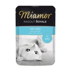 Влажный корм и консервы для кошек Корм для кошек MIAMOR Королевское рагу Лосось 100 г
