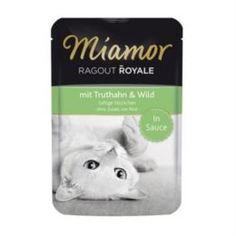 Влажный корм и консервы для кошек Корм для кошек MIAMOR Королевское рагу Индюк в соусе индюк 100 г