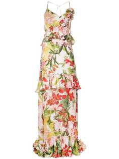 Josie Natori платье с цветочным принтом Paradise
