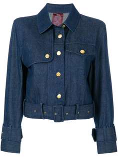 John Galliano Pre-Owned джинсовая куртка с поясом