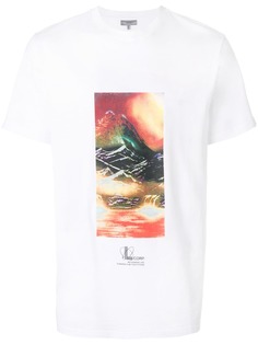 Lanvin футболка с принтом в виде пейзажа