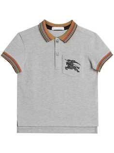 Burberry Kids рубашка-поло Heritage с контрастной отделкой
