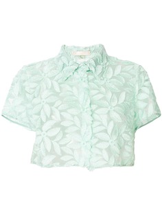 Mantu кружевная блузка с цветочным узором