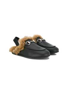 Gucci Kids Horsebit slippers