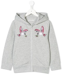 Stella McCartney Kids флисовая толстовка с вышивкой