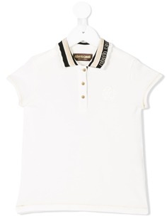 Roberto Cavalli Junior рубашка-поло с воротником в полоску